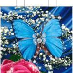 Ламинированный пакет с петлевой ручкой 23x29 «БАБОЧКА-АЛМАЗ» (PP-00039)