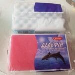 Губка для тела с массажным слоем «Дельфин» 17/10см (MO-00013)