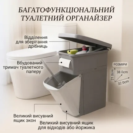 Кошик для туалету 4 в 1 (WC-00003)