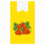 Пакет М-3 «Клубника 60мкм» желтая (уп. 100шт) (MA-00007)