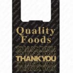 Пакет М-3 «Thank You» черный цвет (уп. 250шт) (MA-00015)