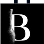 Пакет із петлевою ручкою чорно-білій 38×42 см «Кувшин»