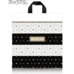 Пакет із петлевою ручкою чорно-білій 38×42 см «Морган»