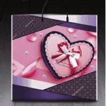 Пакет ламинированный с пластиковой ручкой 36x37 «0831 Сердце» (PR-00108)