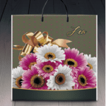 Пакет ламинированный с пластиковой ручкой 40x40 «1145 Лея» (PR-00135)