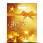 Пакет ламінований з прорізною ручкою 30х40 «Голд» (PB-00001)