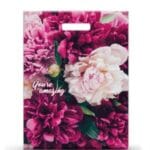 Пакет ламинированный с прорезной ручкой 30х40 «ПИОНЫ» (PB-00007)