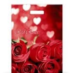 Пакет ламинированный с прорезной ручкой 30х40 «РЕД РОУЗ» (PB-00009)