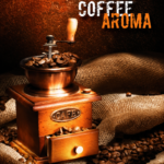 Пакет ламінований з прорізною ручкою 30х40 «COFFEE AROMA»