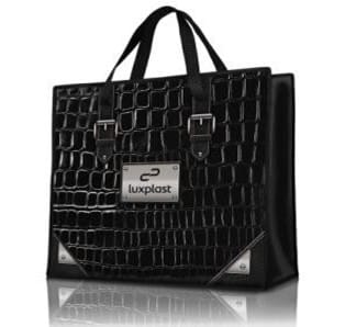 Сумка господарська на блискавці «Чорна шкіра» No3 (SG-00007)