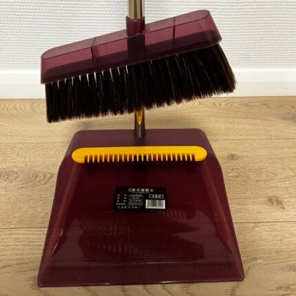 Комплект для прибирання віник із совком «Натуральний ворс» (VS-00024)