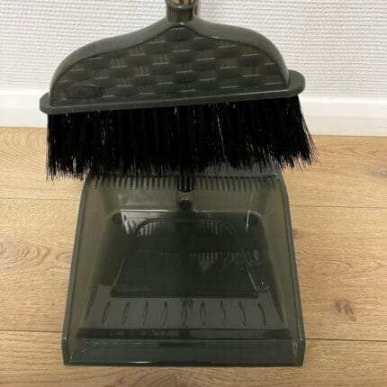 Щетка-веник с совком «Прозрачная плетенка» (VS-00019)-5