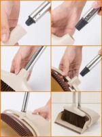 Представляємо віник та совок Windproof Dustpan Broom (VS-00018) – Цей компактний і зручний набір спрощує прибирання.