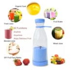 Аккумуляторный блендер бутылка Fresh Juice 380мл для приготовления смузи, сока ТС-33019, купить оптом и в розницу в магазине top7km.com