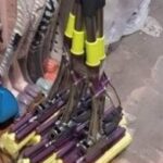 Швабра для вологого прибирання PVA «Double spin purple» (HV-00037)